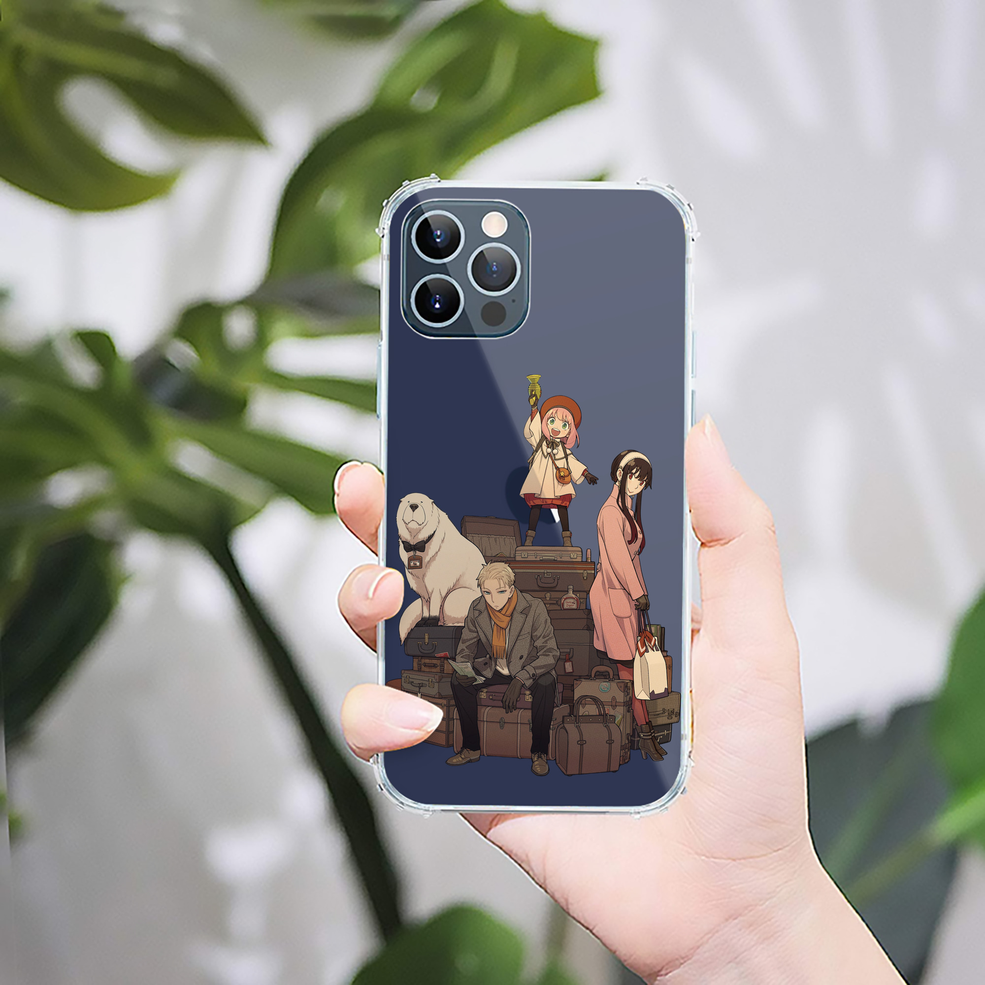 （画像用） SPY×FAMILY间谍家家酒 【iPhone 12シリーズ対応】透明スマホケース（クリアソフトケース）